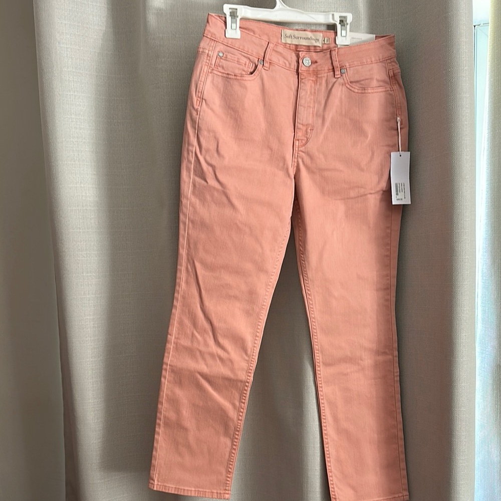 Soft Surroundings Coral Ankle Jeans